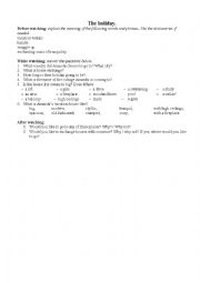 English Worksheet: Home exchange