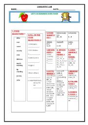 English Worksheet: FOOD FUN