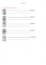 English Worksheet: Jobs (part 2)