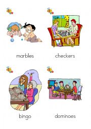 English Worksheet: What are they playing? games flash cards 13-24 of 24