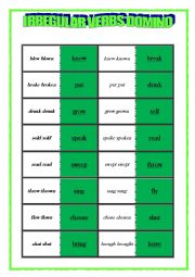 Irregular Verbs Domio