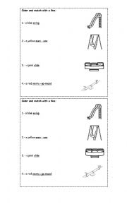 English Worksheet: Playground 