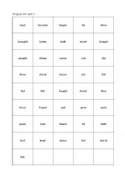 Irregular verb cards 2