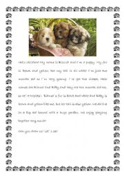 English Worksheet: Puppies