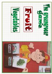 English Worksheet: The greengrocer game (Part I)