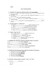 English Worksheet: English exam