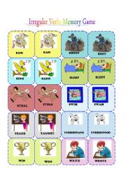 English Worksheet: memory game