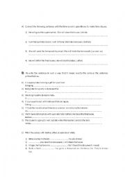 English Worksheet: Affixes and Future Time Clauses. 