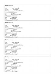 English Worksheet: Is are or am? 