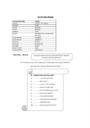 Question words! Chart + usage + activities