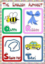 English Worksheet: The English Alphabet - flashcards (3)