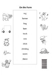 English Worksheet: On the Farm