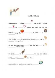 English Worksheet: Jane Goodall