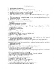 English Worksheet: personality adjectives