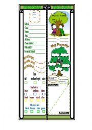 English Worksheet: Bookmark for pupils bigger books