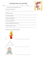 English Worksheet: Jack-Jack Attack