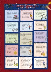 English Worksheet: Olympic Games 2012 - Quiz + key