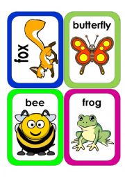 English Worksheet: Wild Animals Flash Cards #5