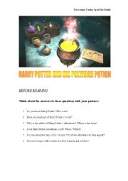 English Worksheet: Harry Potter and his Polyjuice Potion