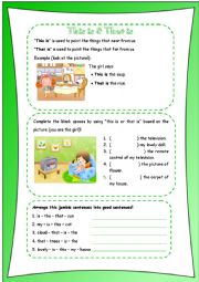 English Worksheet: This is and That is