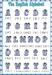 English Worksheet: The English Alphabet