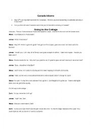 English Worksheet: Canada Idioms