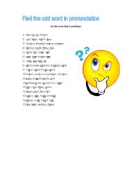English Worksheet: check pronunciation rules