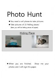 Photo Hunt (Scavenger Hunt, Step 1)