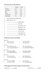 English Worksheet: Simple Present