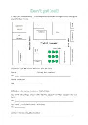 English Worksheet: Dont get lost! 