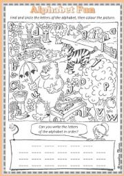 English Worksheet: Alphabet  Fun