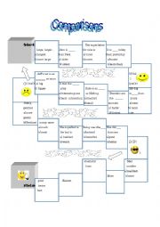 English Worksheet: Comparison game