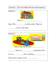 English Worksheet: Knowing your home