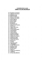 English Worksheet: LIKES AND DISLIKES