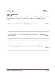 English Worksheet: Cheaper by the Dozen Film Study Part 2