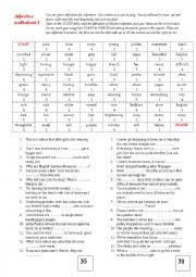 English Worksheet: Adjective Walkabout I 