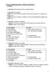 English Worksheet: OFFICE ADMINISTRATION 3