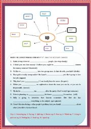 English Worksheet: PHRASAL VERBS WITH 