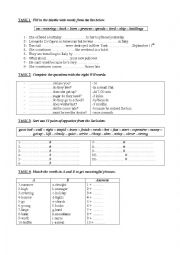 English Worksheet: Language activities