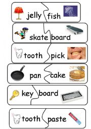 English Worksheet: Compund Words/Game - set 4