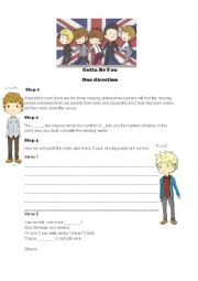 English Worksheet: Got to Be You