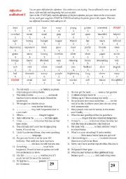 English Worksheet: Adjective Walkabout II 