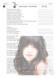 Carly Rae Jepsen - Call Me Maybe Communicative Task 