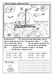 English Worksheet: Sumertime