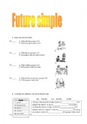 English Worksheet: Simple Future