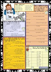 Past Simple Tense Revision * 9 tasks * with key * upper-elementary