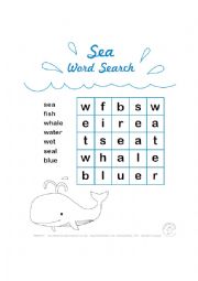 English Worksheet: word serch