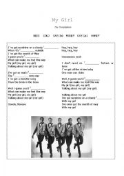 English Worksheet: My Girl - The Temptations