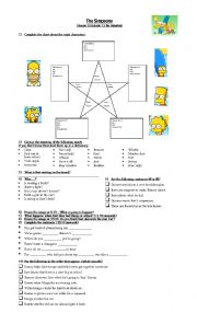 English Worksheet: The Simpsons S19E13