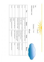 English Worksheet: lESSON pLAN- Weather